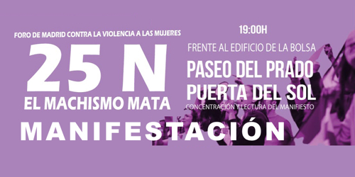 FeSMC UGT MADRID | MANIFESTACION 25N | EL MACHISMO MATA